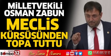Meclis kürsüsünden topa tuttu