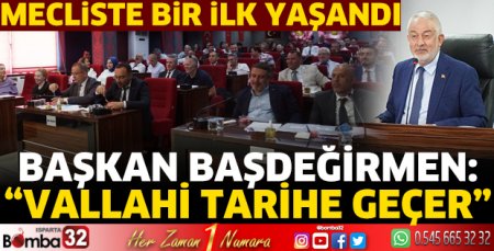 Mecliste bir ilk yaşandı 