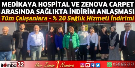 Medikaya Hospital ve Zenova Carpet arasında anlaşma