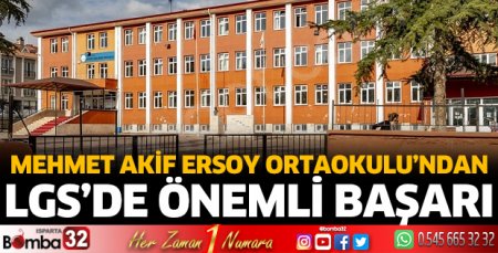 Mehmet Akif Ersoy Ortaokulu’ndan LGS başarısı