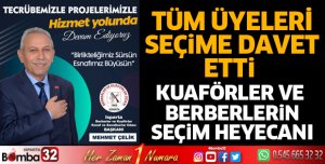 Mehmet Çelik'ten tüm üyeleri seçime davet 