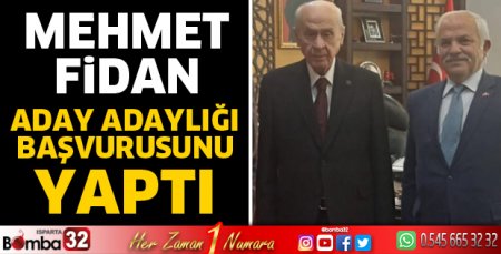 Mehmet Fidan aday adaylığı başvurusunu yaptı