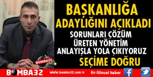 MEHMET İLTER BAŞKANLIĞA ADAY!