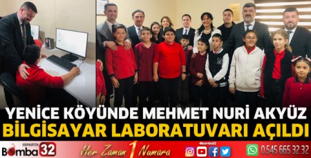 Mehmet Nuri Akyüz  Bilgisayar Laboratuvarı Açıldı