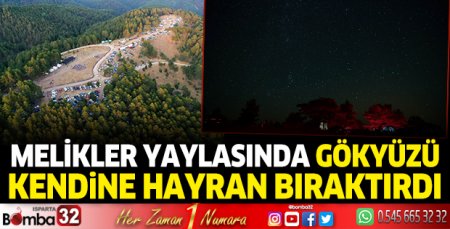 Melikler Yaylasında gökyüzü kendine hayran bıraktırdı 