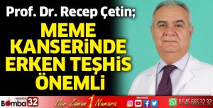 Meme Kanserinde Erken Teşhis Önemli