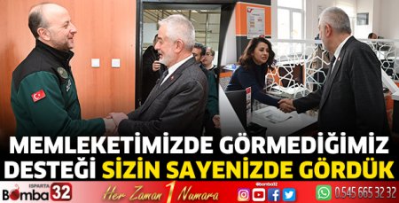 Memleketimizde görmediğimiz desteği gördük