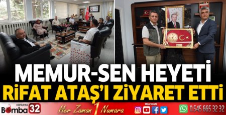 Memur-Sen heyeti Ataş'ı ziyaret etti