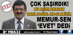 MEMUR-SEN ŞAŞIRTTI!