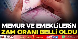 MEMUR VE EMEKLİLERİN ZAM ORANI BELLİ OLDU