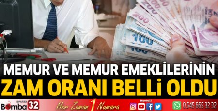 Memur ve memur emeklilerinin zam oranı belli oldu