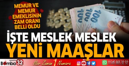 Memur ve memur emeklisinin zam oranı belli oldu