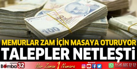 Memurlar zam için masaya oturuyor