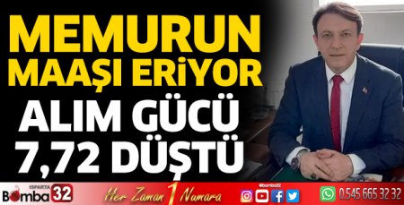 Memurun maaşı eriyor