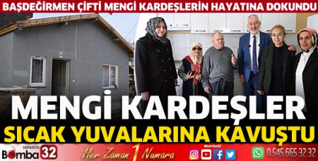 Mengi kardeşler sıcak yuvalarına kavuştu 