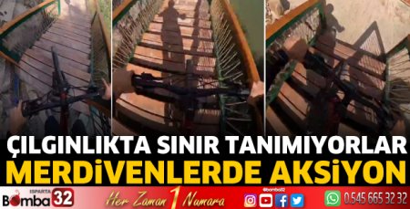 Merdivenlerde aksiyon