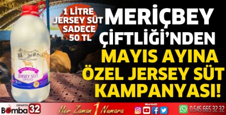 Meriçbey Çiftliği’nden jersey süt kampanyası!
