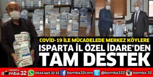 Merkez Köylere maske ve el dezenfektanı dağıtıldı