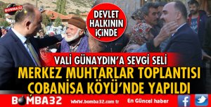 MERKEZ MUHTARLAR TOPLANTISI ÇOBANİSA KÖYÜNDE YAPILDI