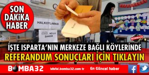 MERKEZE BAĞLI KÖYLERDE REFERANDUM SONUCU