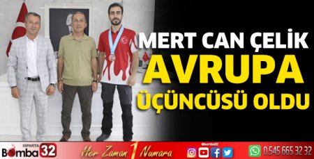 Mert Can Çelik Avrupa üçüncüsü oldu