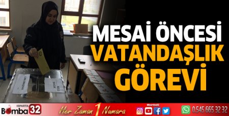 Mesai öncesi vatandaşlık görevi