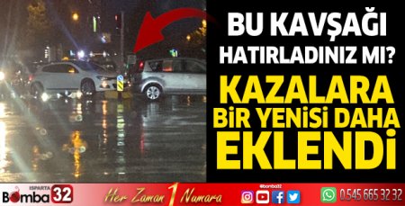 Meşhur kavşakta kaza