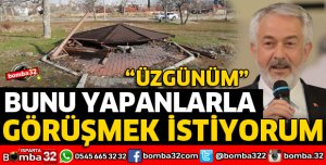 MESİRE ALANINDAKİ KAMERİYENİN YIKILMASINA TEPKİ