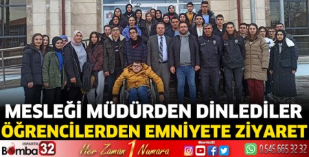 Mesleği müdürden dinlediler