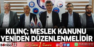 Meslek kanunu yeniden düzenlenmelidir