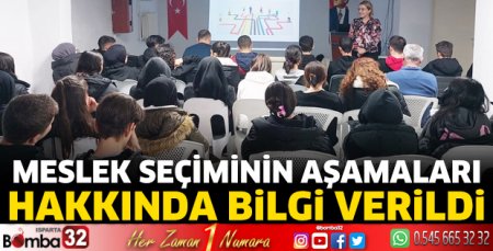 Meslek Seçiminin Aşamaları hakkında bilgi verildi