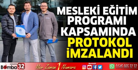 Mesleki Eğitim Programı kapsamında protokol imzalandı