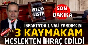 MESLEKTEN İHRAÇ EDİLDİLER