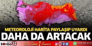 Meteoroloji harita paylaşıp uyardı