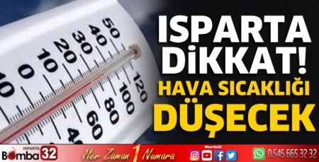 Meteoroloji Müdürlüğü uyardı! Sıcaklıklar düşecek 