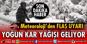 METEOROLOJİDEN YOĞUN KAR YAĞIŞI UYARISI