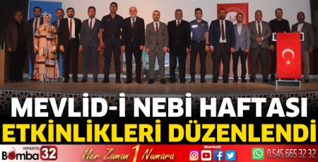 Mevlid-i Nebi Haftası etkinlikleri düzenlendi