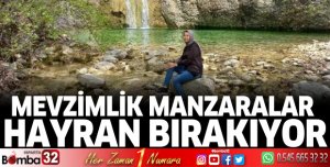 Mevsimlik manzaralar hayran bırakıyor