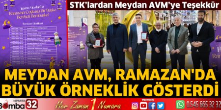 Meydan AVM, Ramazan'da büyük örneklik gösterdi