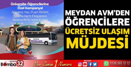 Meydan AVM’den öğrencilere ücretsiz ulaşım müjdesi