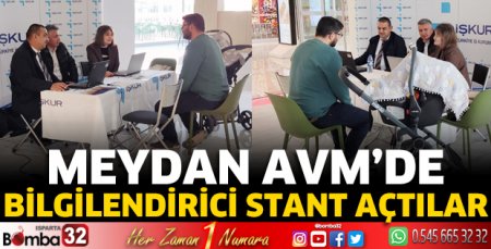 Meydan Avm'de bilgilendirici stant açtılar