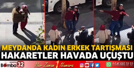 Meydanda kadın erkek tartışması