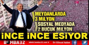 MEYDANLARDA 3  MİLYON SOSYAL MEDYADA 2,5 MİLYON