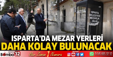 Mezar yerleri artık daha kolay bulunabilecek