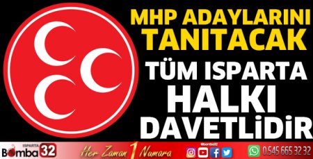 MHP adaylarını tanıtacak