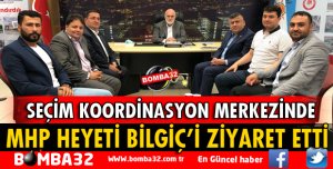 MHP HEYETİ MİLLETVEKİLİ BİLGİÇ'İ ZİYARET ETTİ
