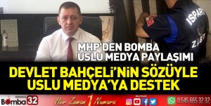MHP İl Başkanı Sönmez'den Uslu Medya paylaşımı