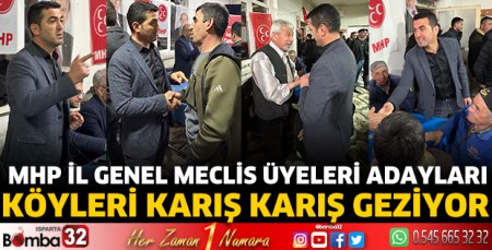 MHP İl Genel Meclis Üyeleri Adayları köylerde 