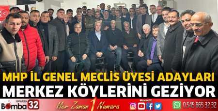 MHP İl Genel Meclis Üyesi adayları köylerde