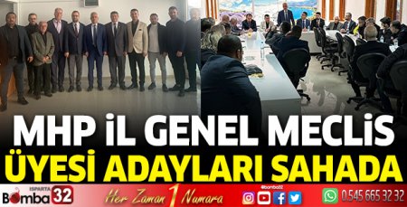 MHP İl genel meclis üyesi adayları sahada